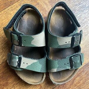 Birkenstock toddler camo sandals